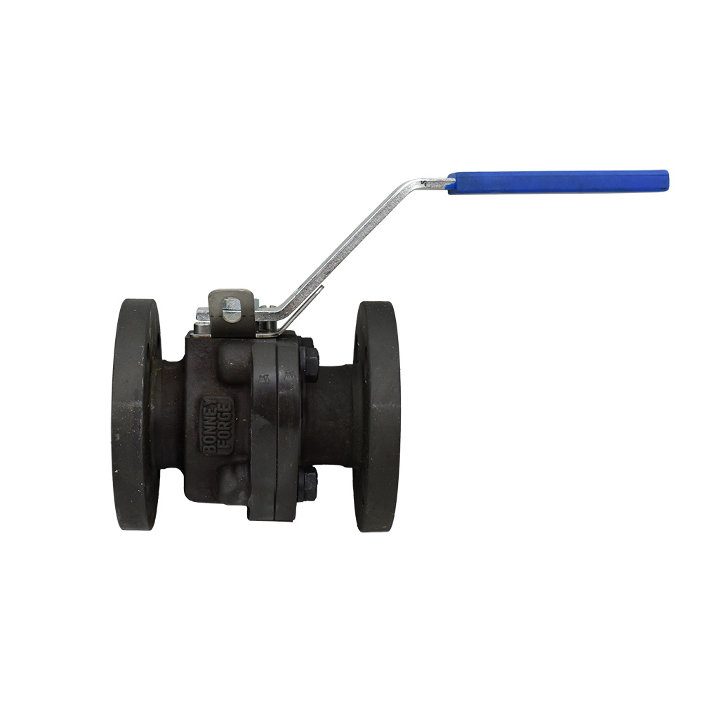شیر توپی (بال ولو) فلنجدار BONNEY FORGE یک اینچ کلاس ۱۵۰ بدنه A105N اهرمی