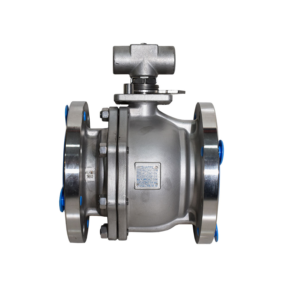 شیر توپی (بال ولو) فلنج‌دار SHARPE 50116 چهار اینچ کلاس ۱۵۰ بدنه CF8M