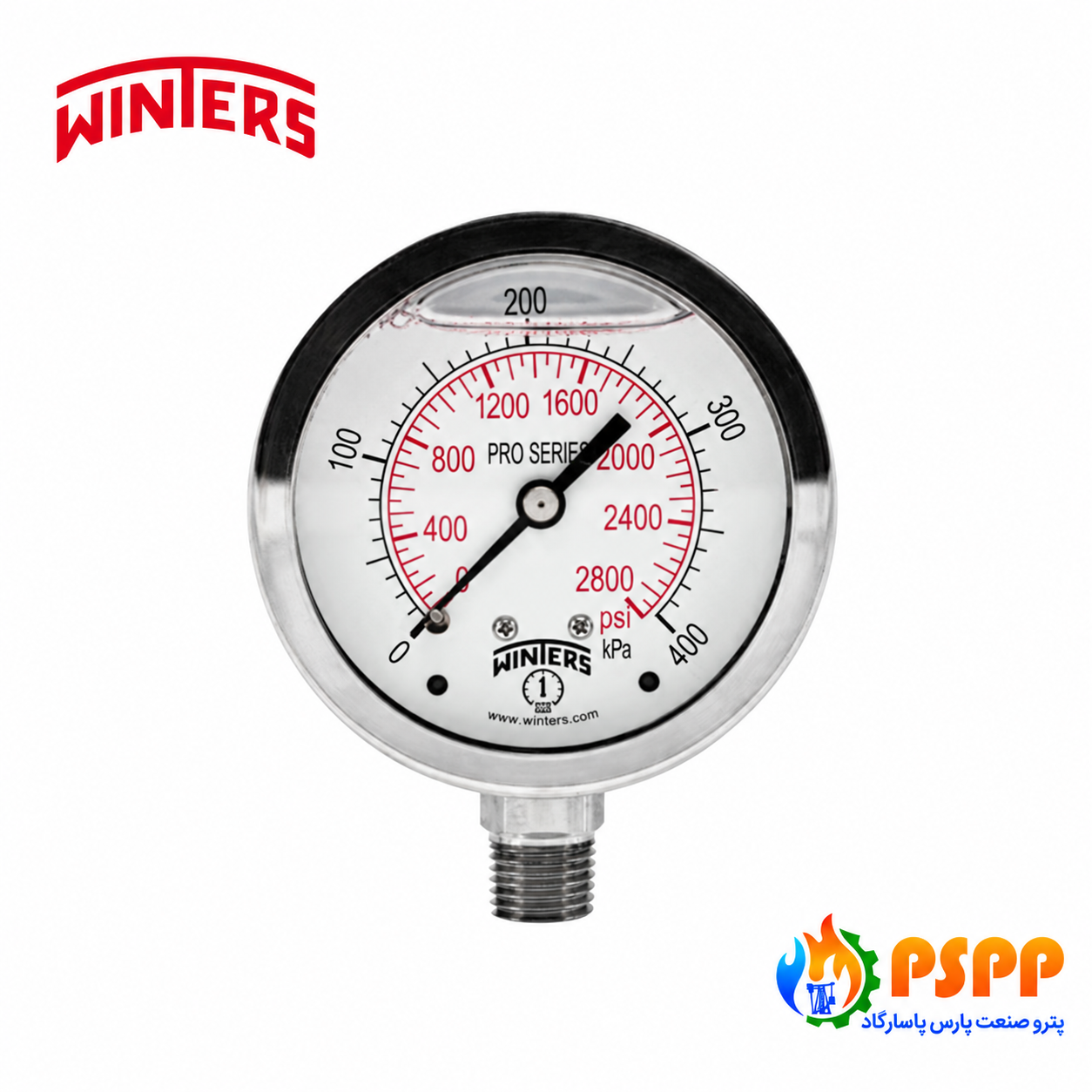 گیج فشار استنلس استیل Winters کانادا | تأمین ابزار دقیق