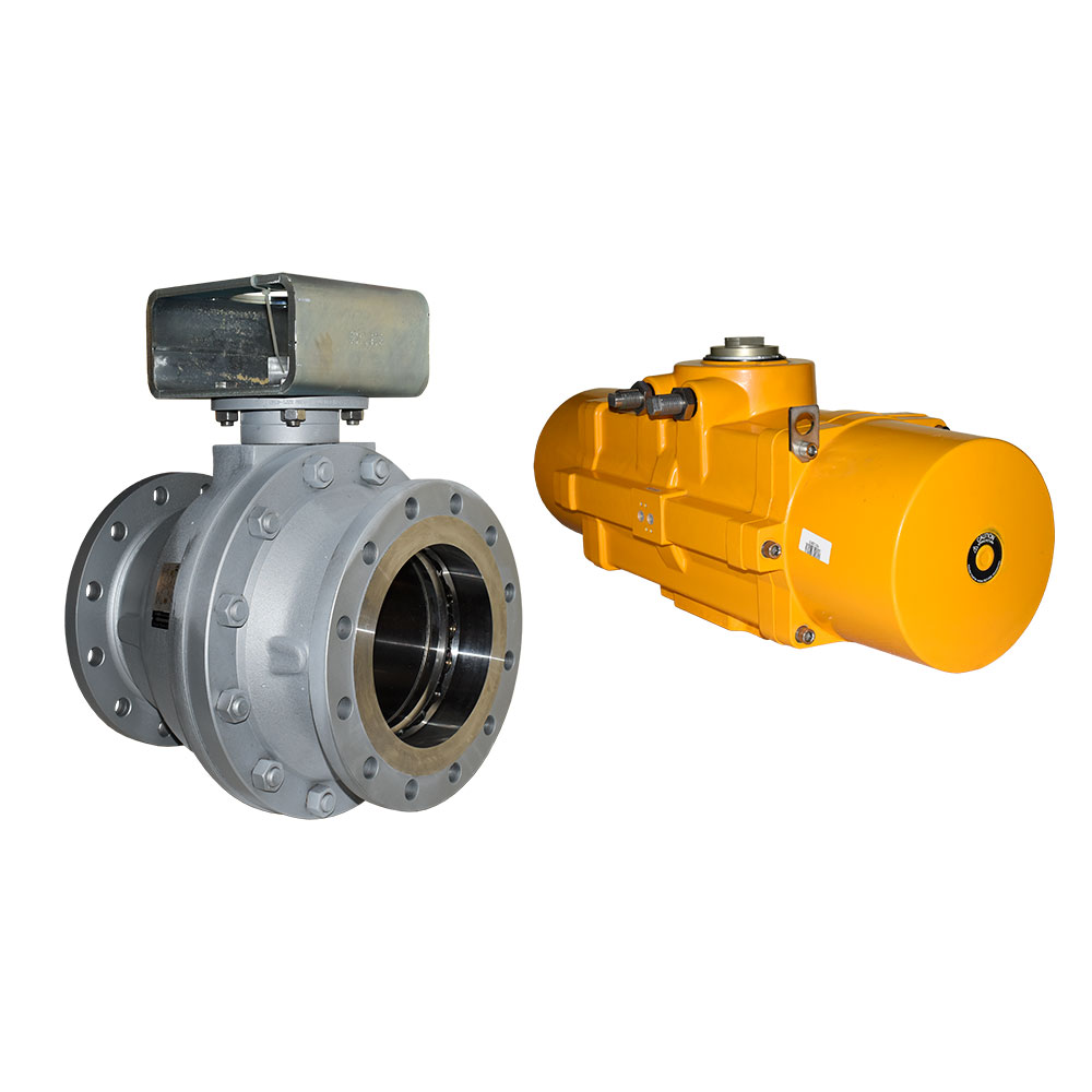 شیر توپی (بال ولو) فلنج‌دار ARGUS FK76M هشت اینچ PN16 با عملگر F2500M