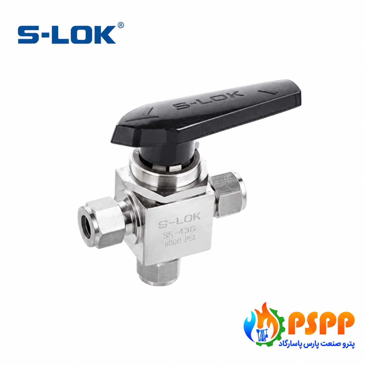 بال ولو سه‌راه مهره‌ای 3000 PSI (شیر توپی سه‌راهه با اتصال OD) | تأمین بال ولو ابزار دقیق