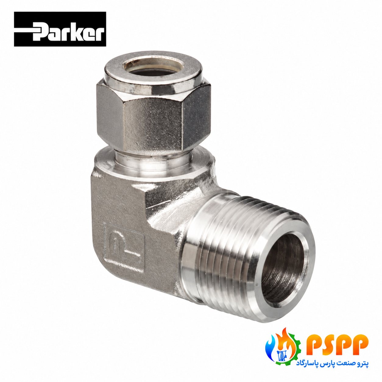 زانویی نری تیوب استنلس استیل پارکر (Parker) | خرید و استعلام زانویی نری