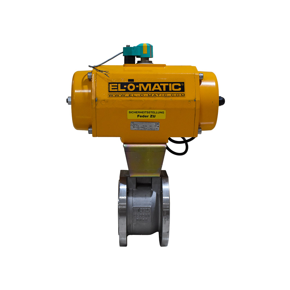 شیر توپی (بال ولو) فلنجدار VALPRES DN80 بدنه CF8M با عملگر EL-O-Matic