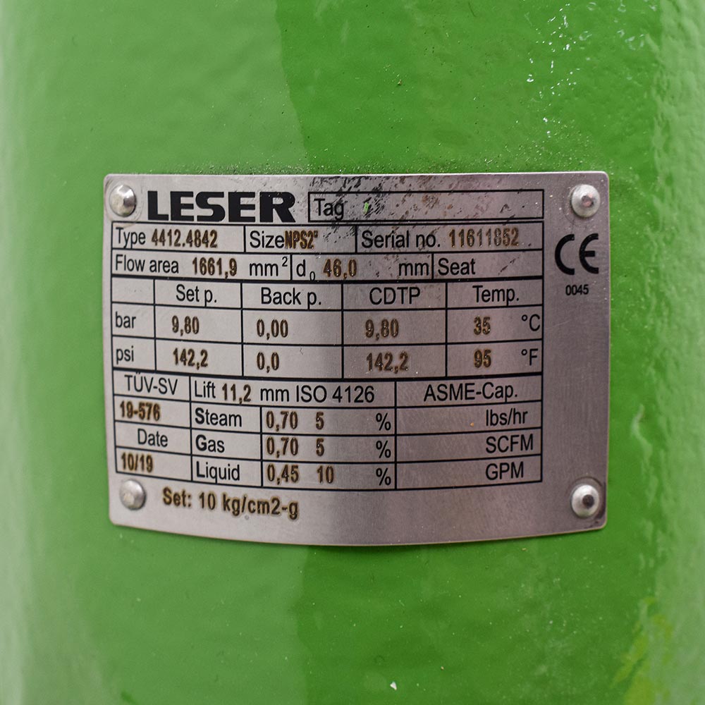 فروش شیر اطمینان فلنج‌دار LESER آلمان سری 441 سایز 2×3 اینچ | عملکرد مطمئن در فشارهای صنعتی - تصویر 6