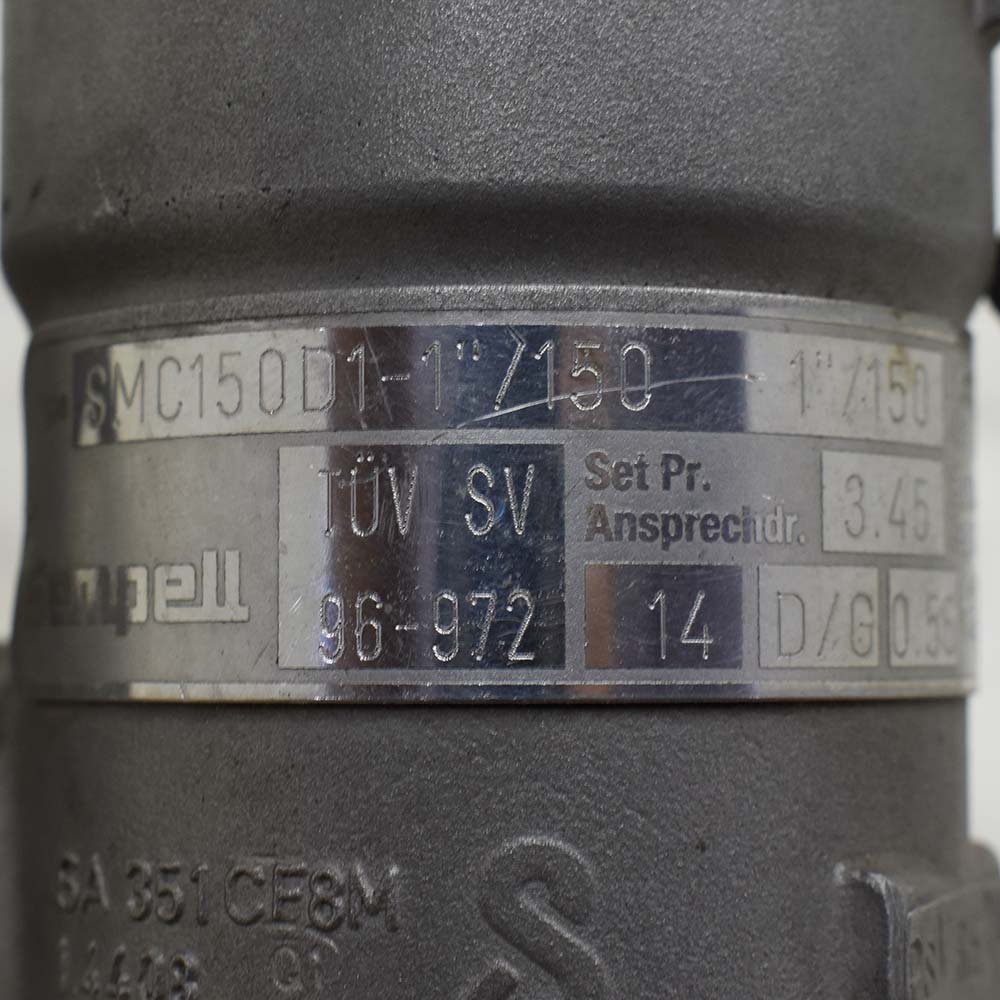 شیر اطمینان فلنج‌دار استیل SEMPELL مدل SMC150D1 سایز ۱ اینچ کلاس 150 — تصویر 4