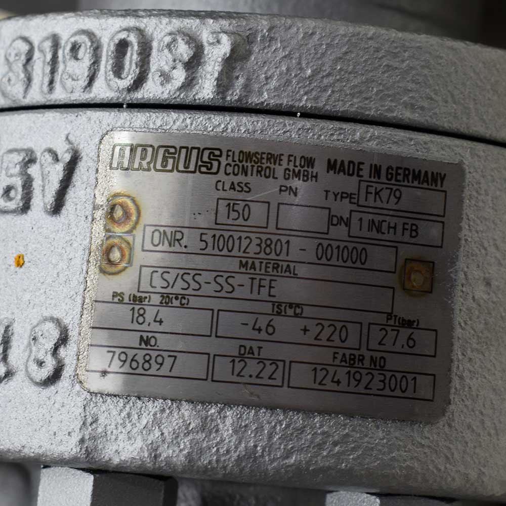 ARGUS FK79؛ بال ولو فلنجی ۱ اینچ با عملگر EL-O-Matic — تصویر 4