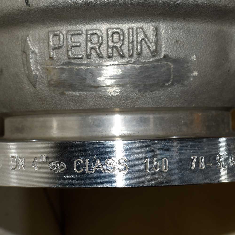 بال ولو PERRIN DN100؛ کلاس ۱۵۰ با فرمان پنوماتیک — تصویر 4