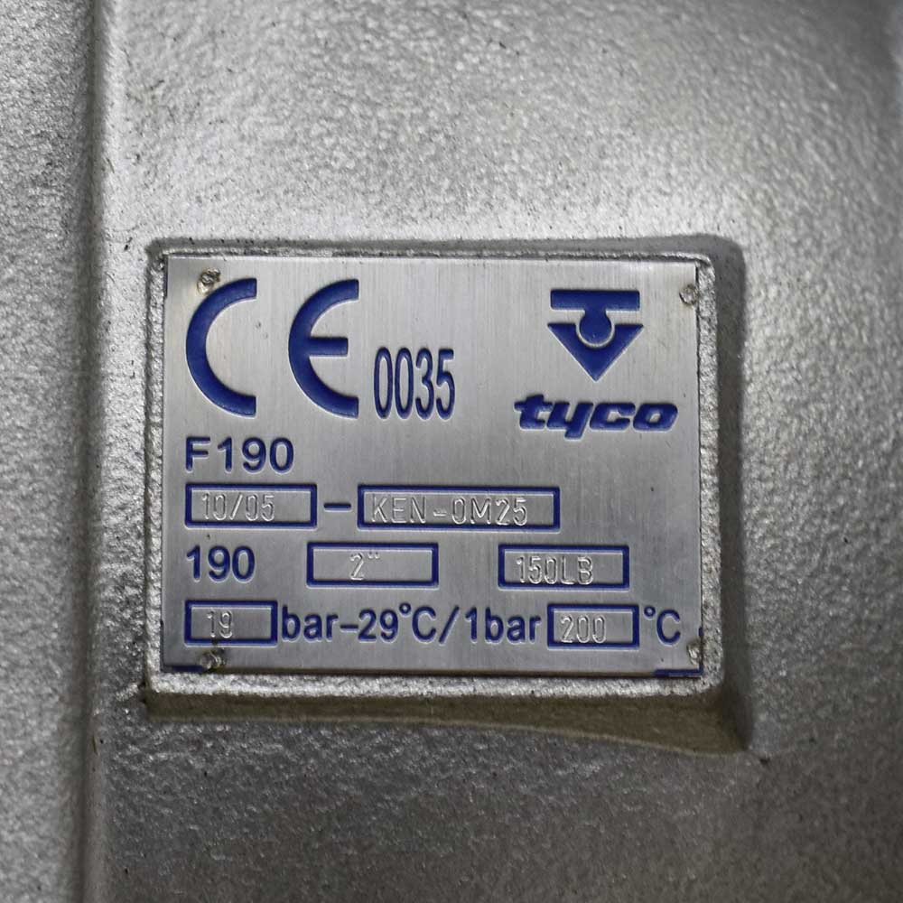 شیر توپی (بال ولو) فلنج‌دار TYCO F190 دو اینچ CF8M با عملگر Keystone — تصویر 5