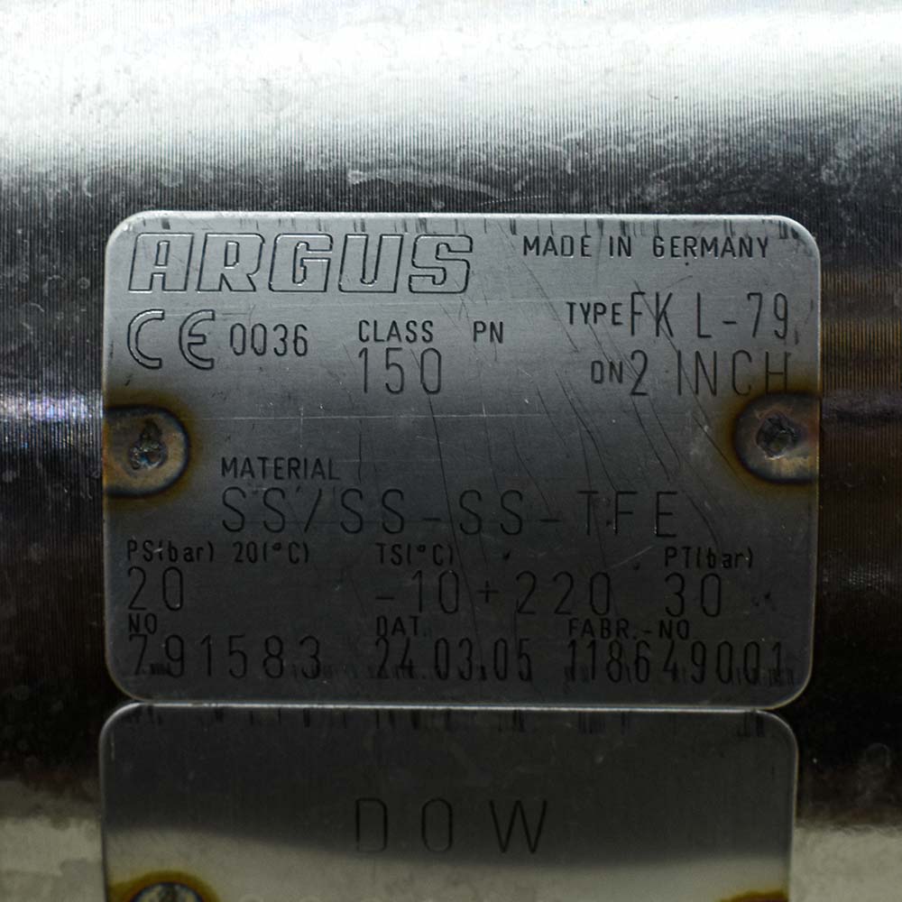 شیر توپی (بال ولو) فلنج‌دار ARGUS FKL-79 دو اینچ کلاس ۱۵۰ اهرمی — تصویر 4