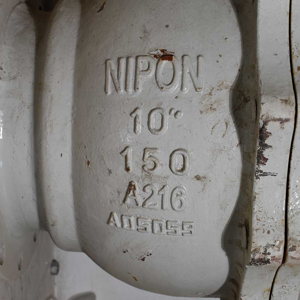 شیر توپی (بال ولو) فلنج‌دار NIPON ده اینچ کلاس ۱۵۰ گیربکسی بدون فلکه — تصویر 3