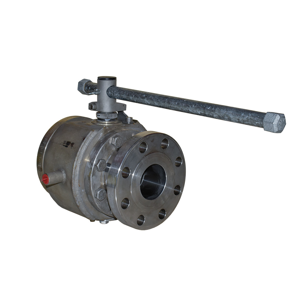 شیر توپی (بال ولو) فلنج‌دار KLINGER INTEC K231 سه اینچ کلاس ۳۰۰ جکت‌دار با دسته عرضی — تصویر 4