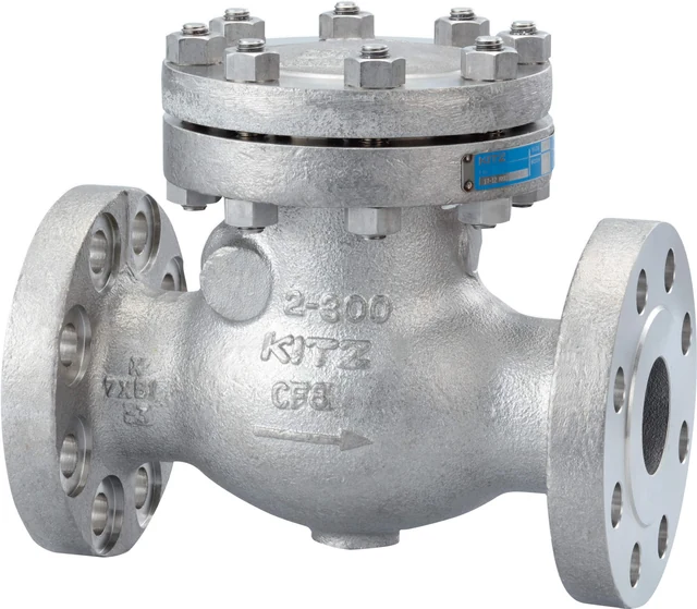 شیر یکطرفه لولایی فولادی WCB فلنجدار کلاس 300 KITZ، DN40–400 | خرید و قیمت