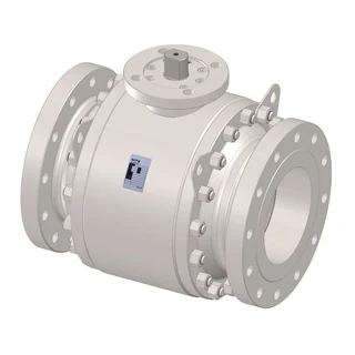 شیر توپی ترونیون استیل فورج F316 فلنج‌دار کلاس 600 گیربکسی KITZ، سیت MOS2G/PTFE | خرید و لیست قیمت