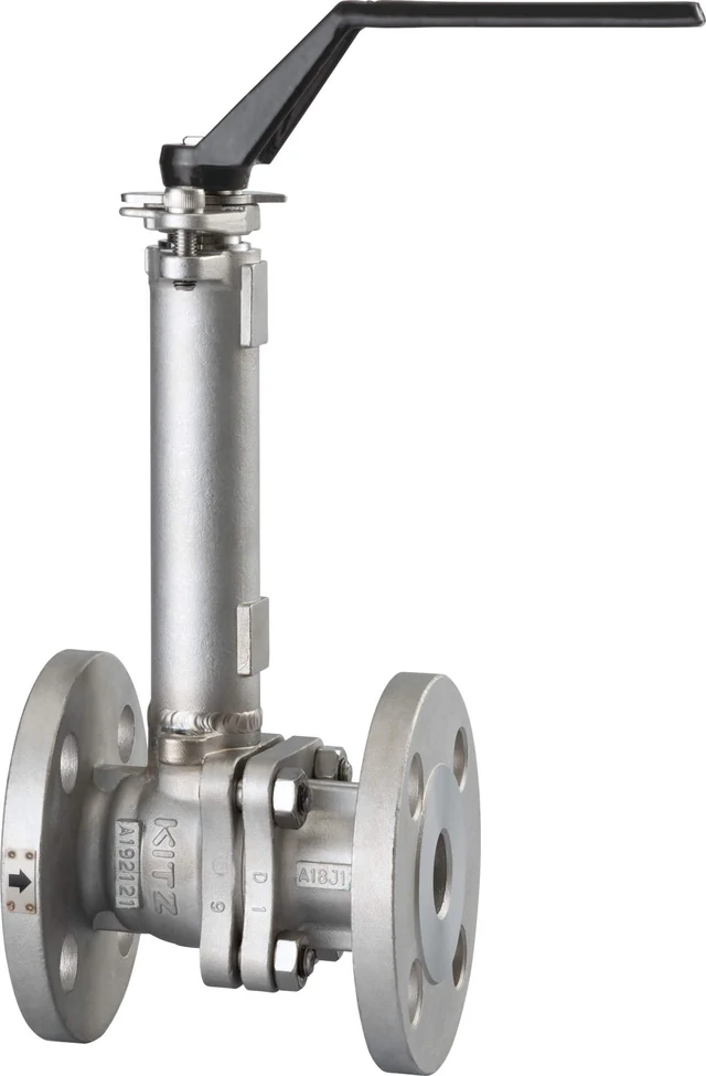 شیر توپی استیل CF8M فلنج‌دار JIS گیربکسی KITZ، DN125–150 | خرید و قیمت