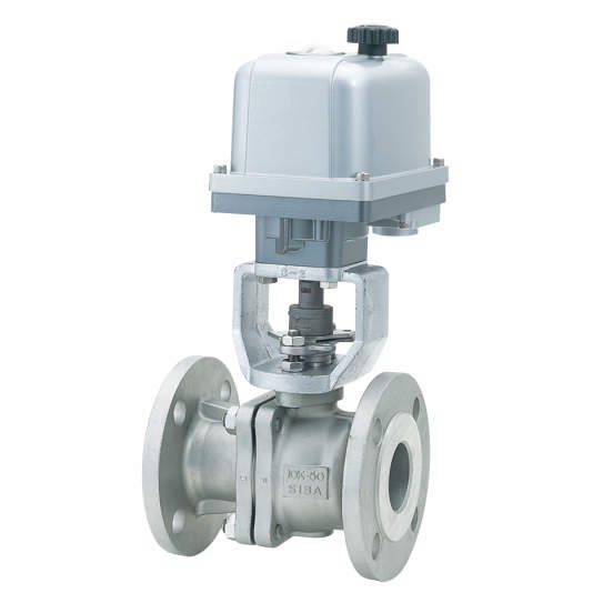 شیر توپی استیل CF8M فلنجدار JIS برقی 200V AC KITZ، DN15–250 | خرید و قیمت